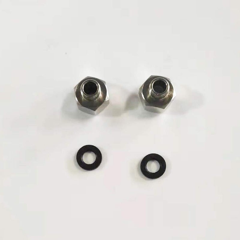 Sprinkle Contemporary Pipe Fitting Adapter Male G 9/16 Thread To Female G 1/2 Thread 2 pieces (1 pair),Solid Brass Chrome Finish - Image 3